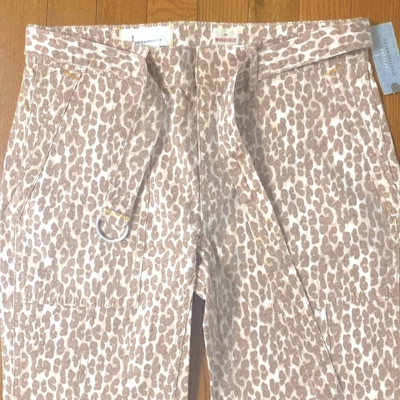 NWT Anthropologie the wanderer size 27 petite belted straight leg utility pants - Picture 3 of 11